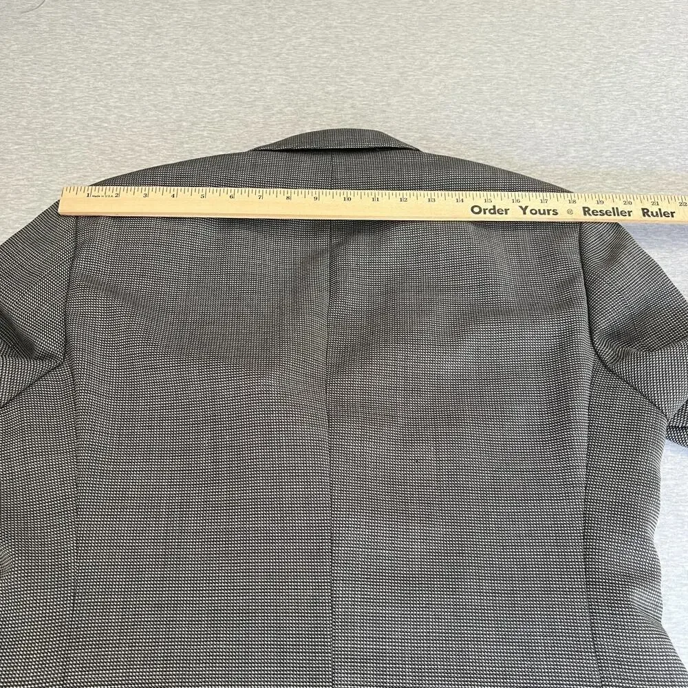 Boss‎ Sport Coat Mens 38R Black White The James4 100% Virgin Wool Blazer Jacket